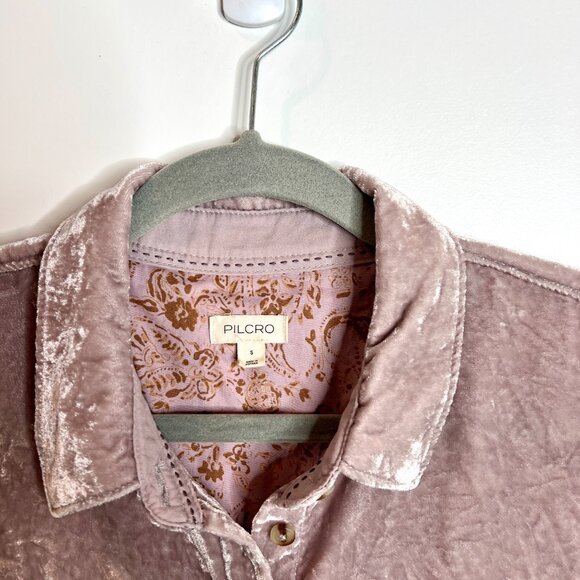 Pilcro Mauve Button Down Shirt - Picture 2 of 5